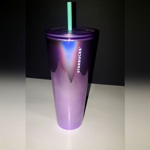 Starbucks Venti 24oz Lavender Purple Metallic Mirrored Tumbler